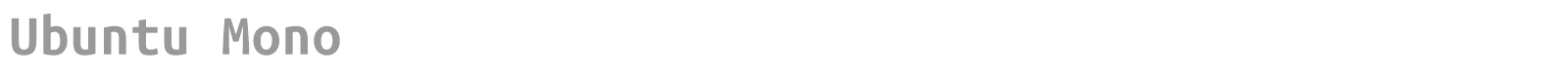 Ubuntu font preview